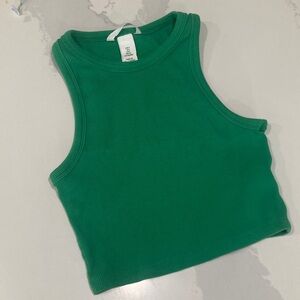 H&M Vibrant Green Sleeveless Top